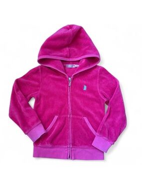Vintage Juicy Couture Girls Pink Zip Up Hoodie